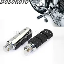 2x Круглый шоссе мужской крепление подножки Chrome для Honda Kawasaki Harley Touring