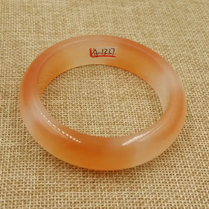 

59mm Chinese Fashion Beautiful Brown Jade Gems Bracelet Bangle A-1337 28% 10.13