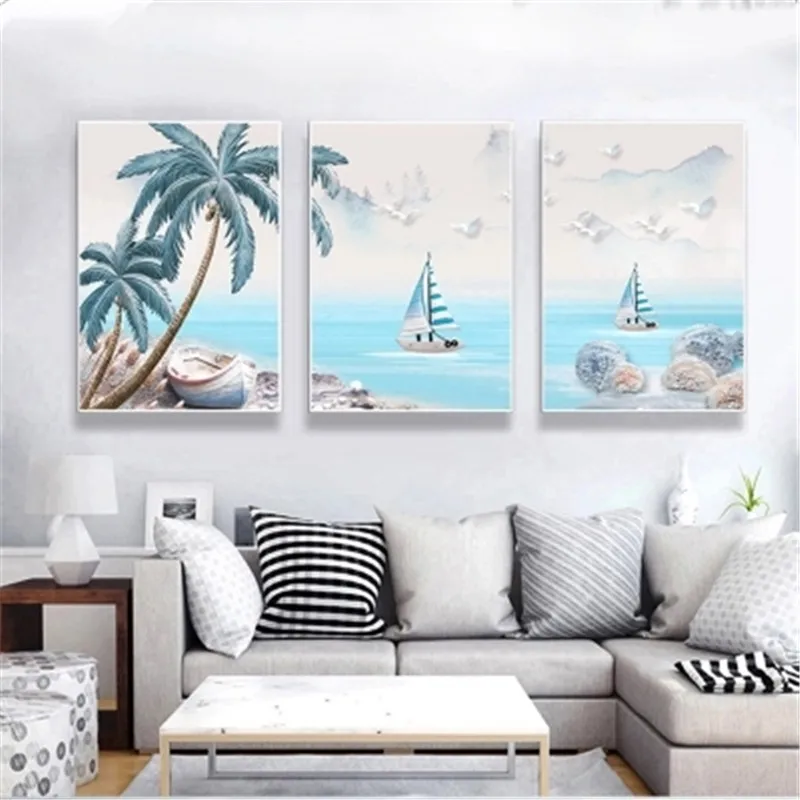 

DiamondEmbroidery,China,landscape,scenery,Tree Sea Boat, 5D Full Diamond Painting,Cross Stitch, Flower Diamond Mosaic,Decoration