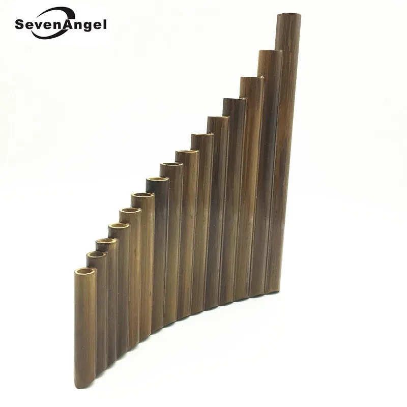 SevenAngel عالية الجودة 15 أنابيب Panflute اليسار واليمين اليد الخيزران Panpipe مفتاح G الناي شياو آلات موسيقية dizi SevenAngel عالية الجودة 15 أنابيب Panflute اليسار واليمين اليد الخيزران Panpipe مفتاح G الناي شياو آلات موسيقية dizi