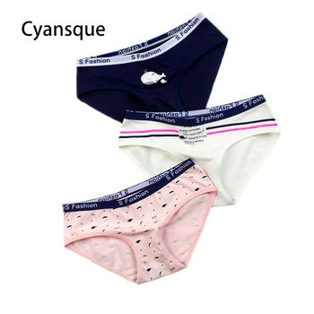 

Underwear For Woman Female Briefs Girls Panty High Quality New Cure Print Letter 100% Cotton Soft Sprots Panties Woman Underwear