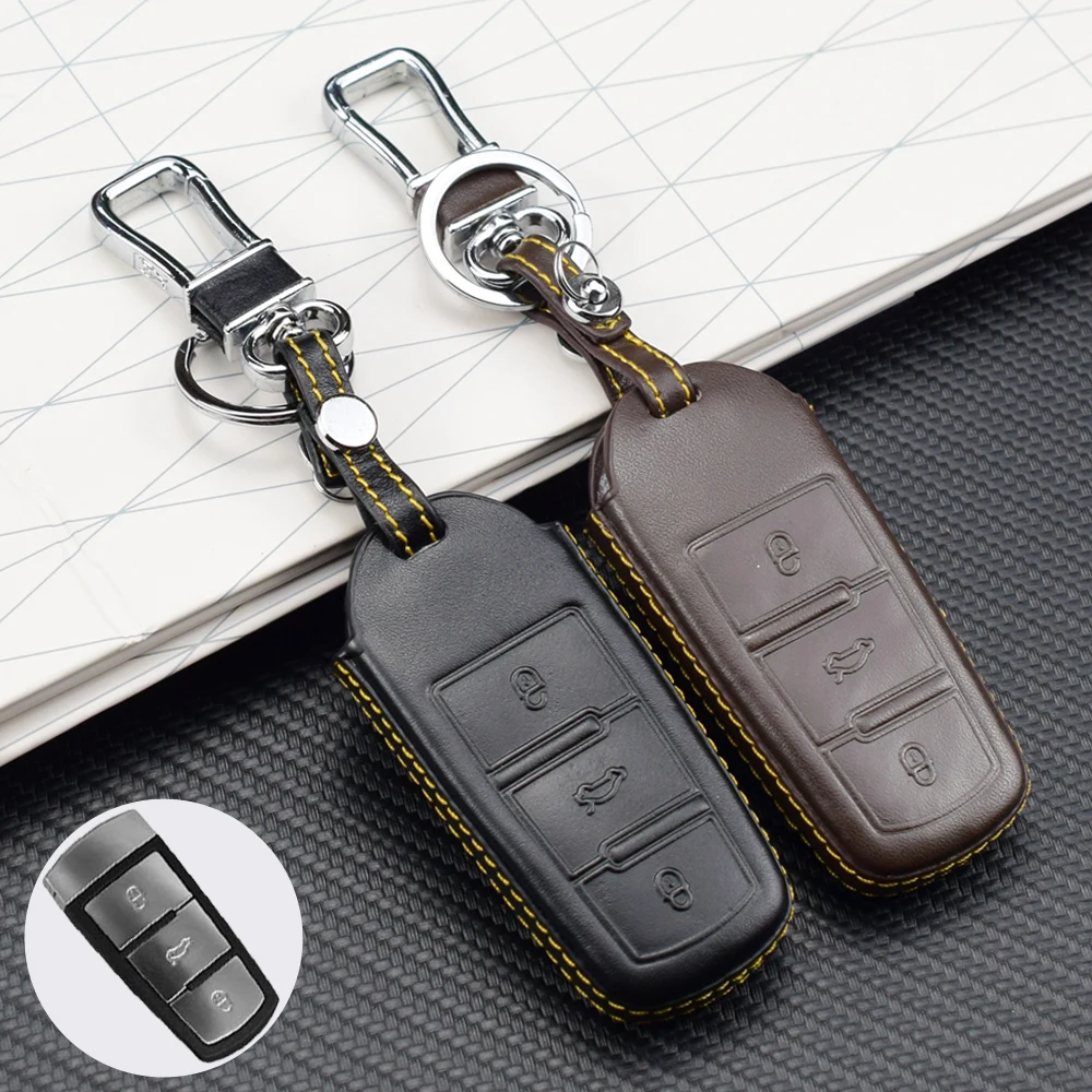 Car keychain 3 Key buttons smart key Cover Case For Volkswagen VW CC