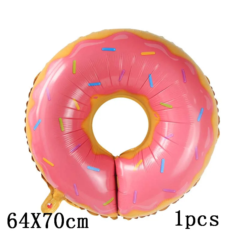 Donut Party Donut Wall Wedding Party Decoration Disposable Tableware Set Ice Cream Party Balloons Kids 1st Birthday Decorations - Цвет: 1pcs balloons 2