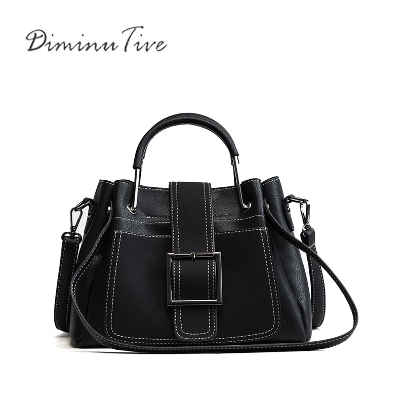 

DIMINUTIVE 2018 Women Leather Fashion Designer Shoulder Bags High Quality Luxury Brand Pochette Totes Causal Clutch Female New