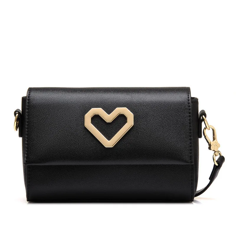 

Small Cute Women Messenger Bag Plaid Loved Hearts Bag Bolsas Feminias Rivet Chain Shoulder Bag Women Handbag SS0169