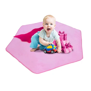 

Hexagon Play Mat Crawling Plush Tent Mat Play Game Baby Carpet Soft Developing Pad Gifts Toys For Children Kids