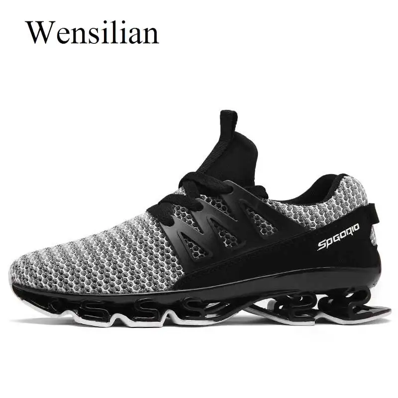

Men Summer Breathable Shoes Lace Up Mens Trainers Damping Sneakers Hard-Wearing Comfortable Footwear Zapatillas Hombre Deportiva