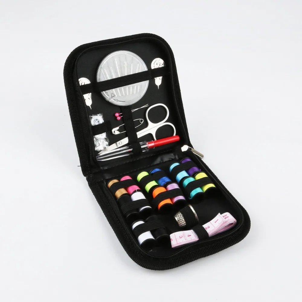 

27Pcs/Set Portable Travel Sewing Box Kitting Needles Tools Quilting Thread Stitching Embroidery Craft Sewing Kits Home Organizer