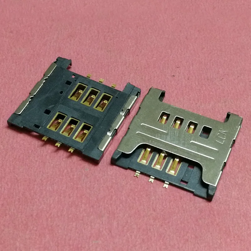 50 шт. разъем для держателя лотка чтения sim-карт samsung Galaxy I9000 S5360 I9220 N7000 3520 S6358 note1 S8600