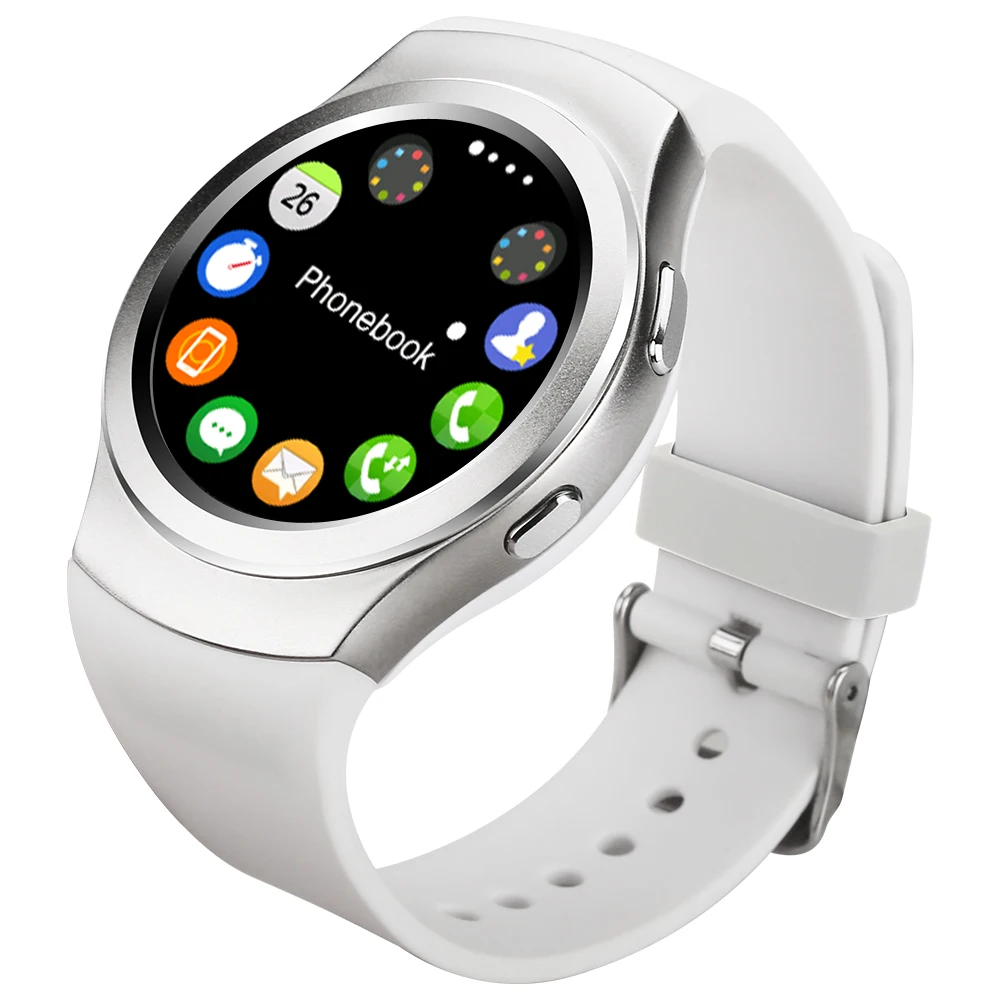 Bluetooth Smart Часы № 1 G3 круглый Экран жизни Водонепроницаемый спортивные SmartWatch для