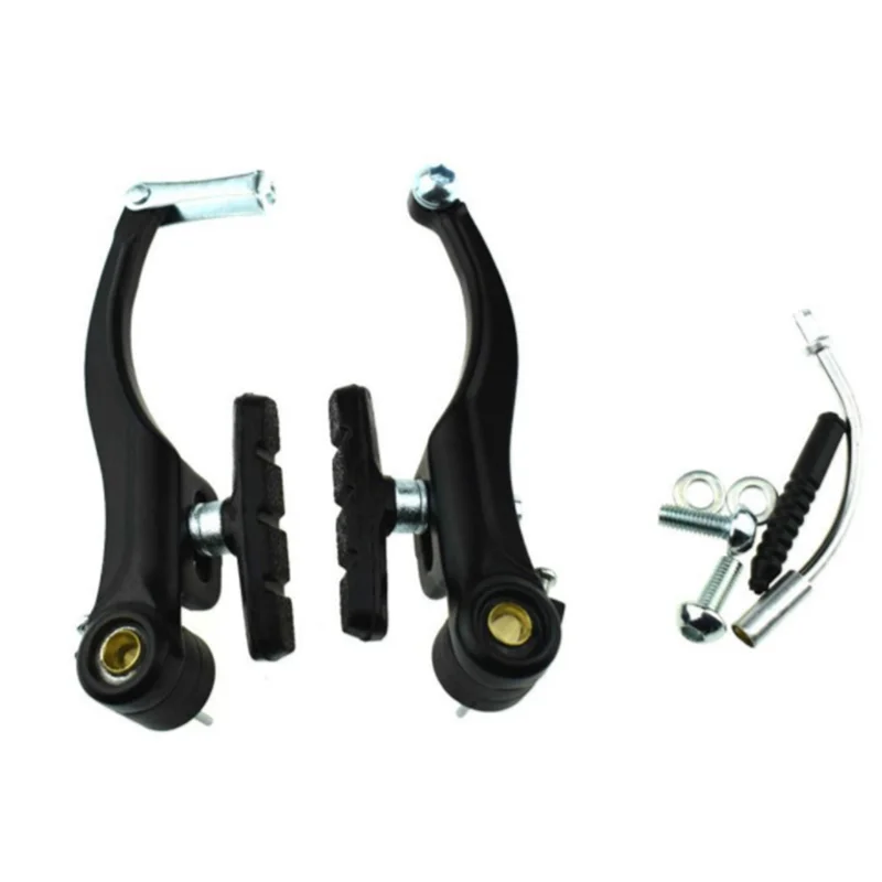 1 Pair 110mm Aluminum Alloy Bicycle Brake Handle Bicycle Brake Full Set Front/Rear Mountain Road Bike Brake Bicycle Accessories