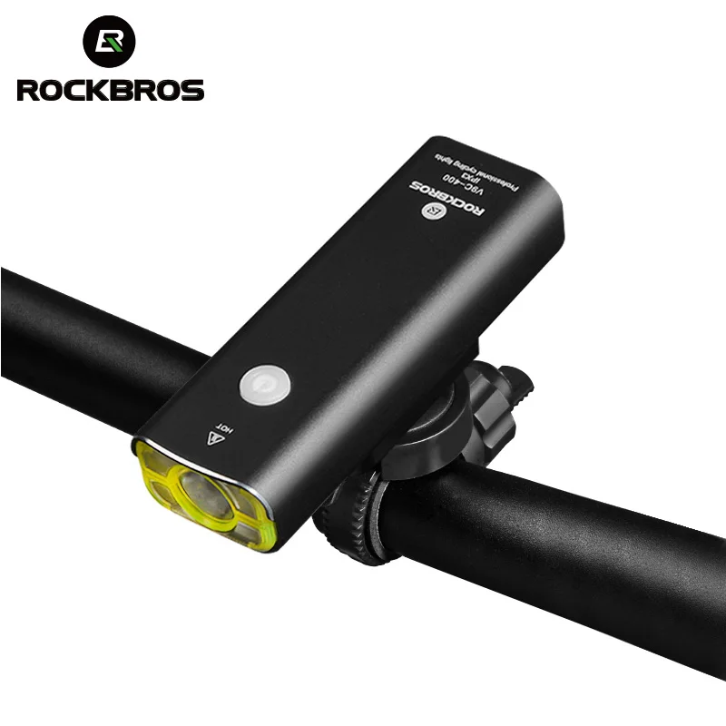 

ROCKBROS Bike Cycling Head Headlight Usb Rechargeable Handlebar Waterproof Led Lights Flashlight Torch Bike Portable Accessories