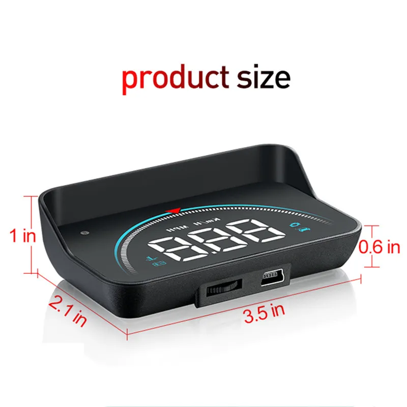 GEYIREN Новый M8 Head Up Дисплей LED HUD OBD II автомобиля Скорость сигнализации Автомобильная
