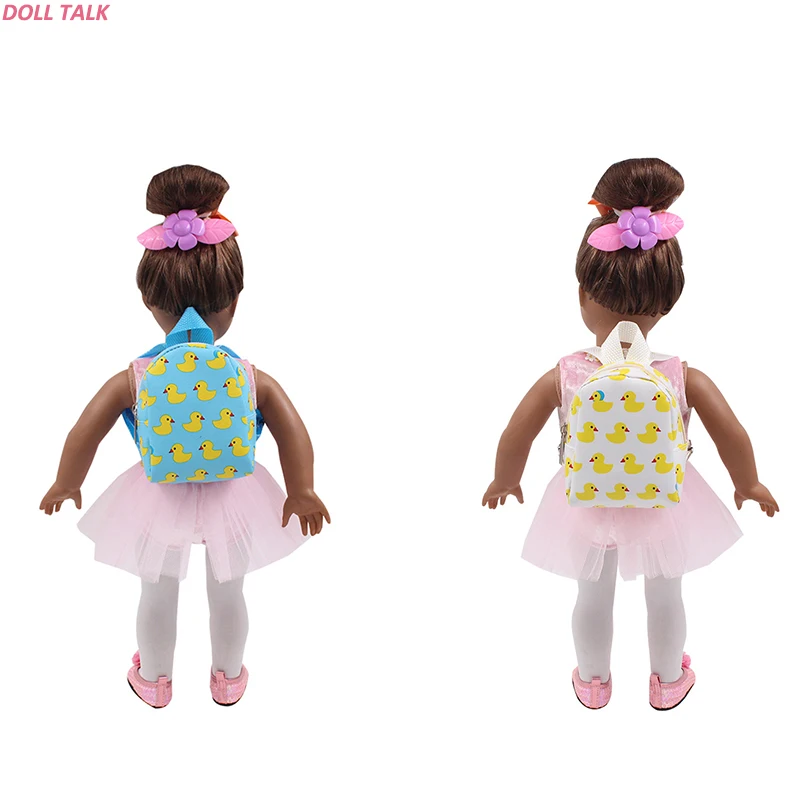 Кукла TALK кукла аксессуары 2 цвета милый рюкзак школьный маленькая Желтая утка сумка для 18-дюймовая кукла
