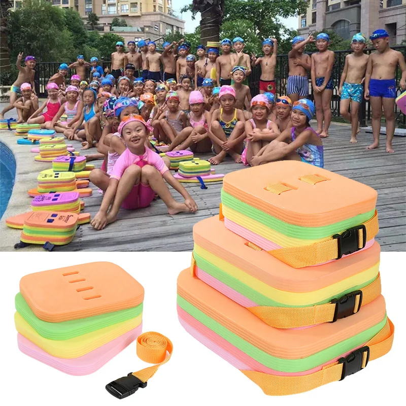 

1pc 4 in 1 Swimming Floating Kickboard Child Adults Safe Pool Training Learner Aid Foam Air Mattresses Kick Board Safety Belt