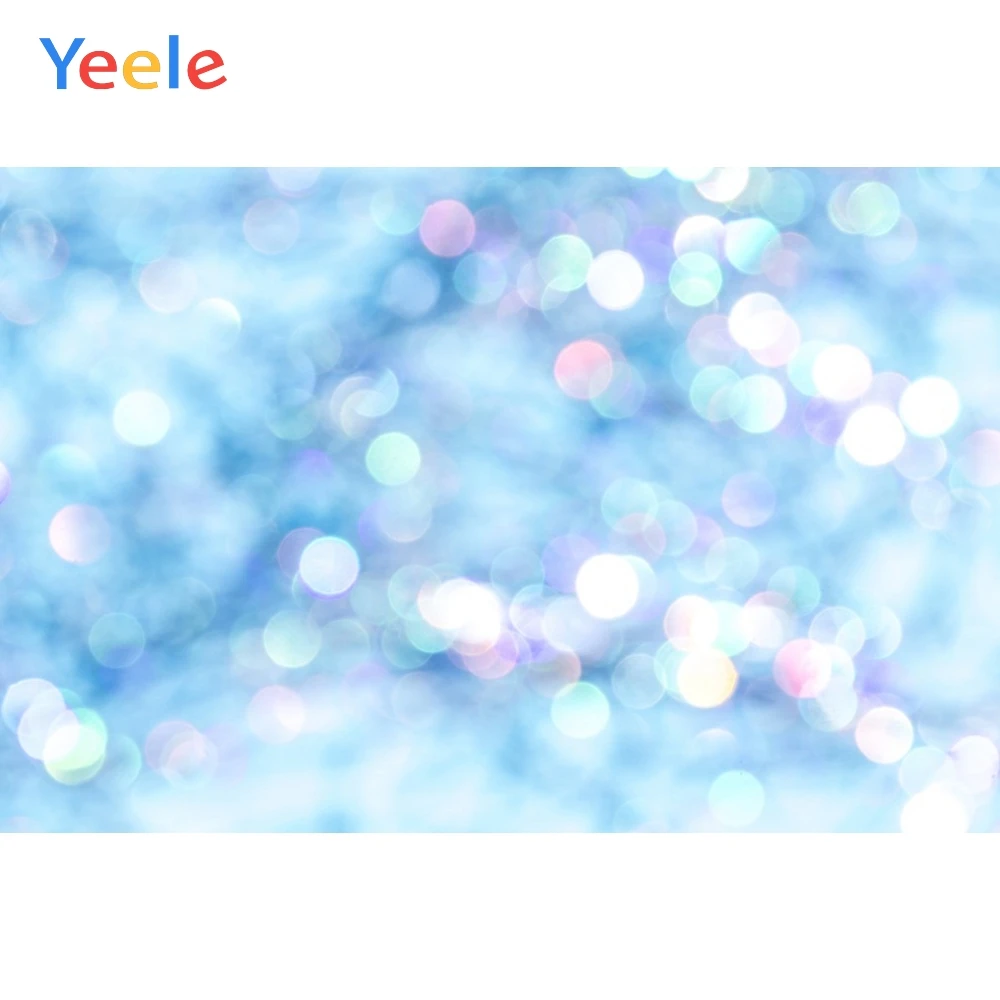 

Yeele Polka Dots Light Blue Gradient Solid Color Party Baby Portrait Photo Backgrounds Photographic Backdrops For Photo Studio
