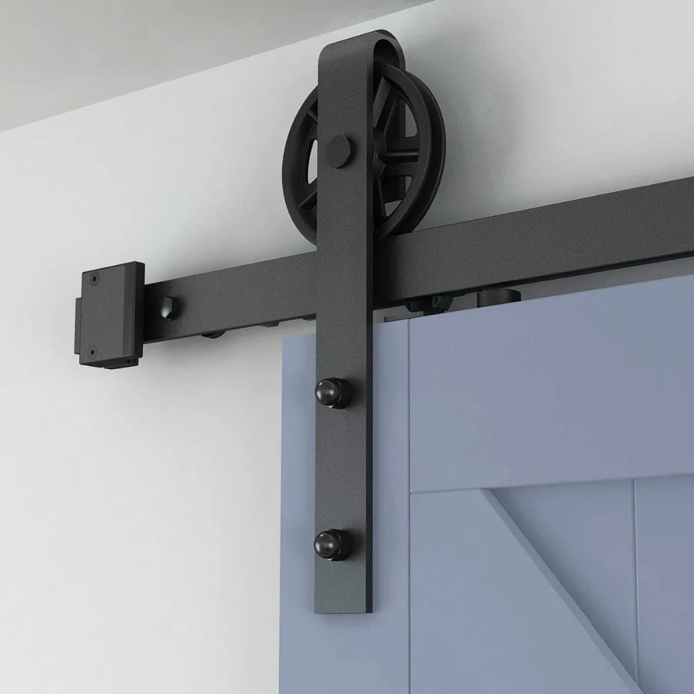 400cm Vintage Strap Spoke Big Wheel Sliding Barn Wood Door Hardware