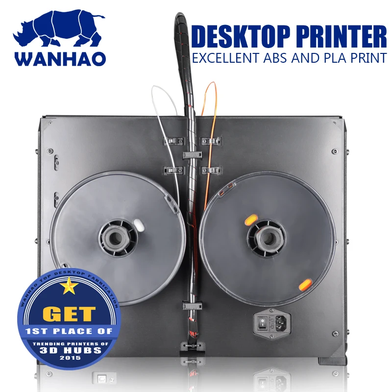3d принтер wanhao factory D4S с лазером автоматическое выравнивание Reprap Prusa i3 MK7 двойной