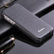 Натуральная кожа Вертикальный флип чехол для iPhone 5 5S SE личи стриа натуральная кожа высокое качество с бесплатной защитой экрана