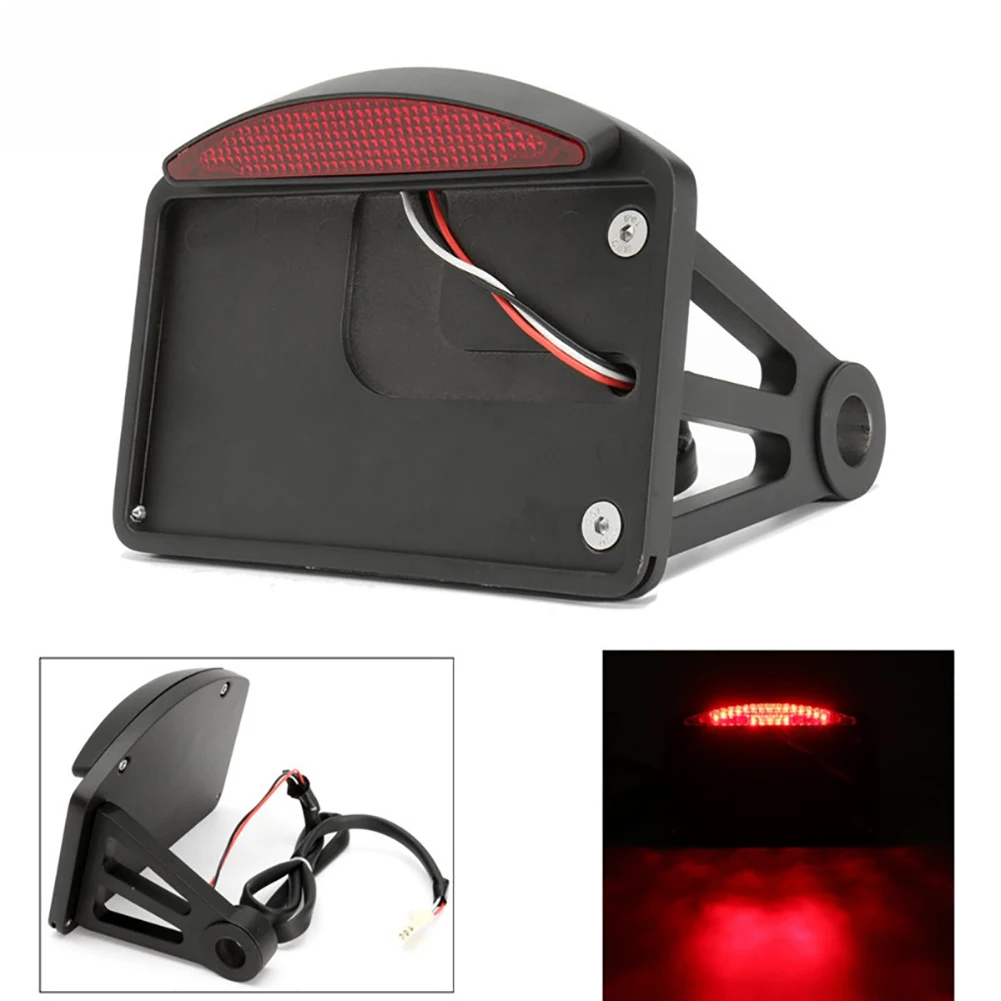 

1 Pcs Aluminum Motorcycle License Plate LED Tail Light Horizontal Side Mount Bracket Hot Selling Brand New Free Dropship