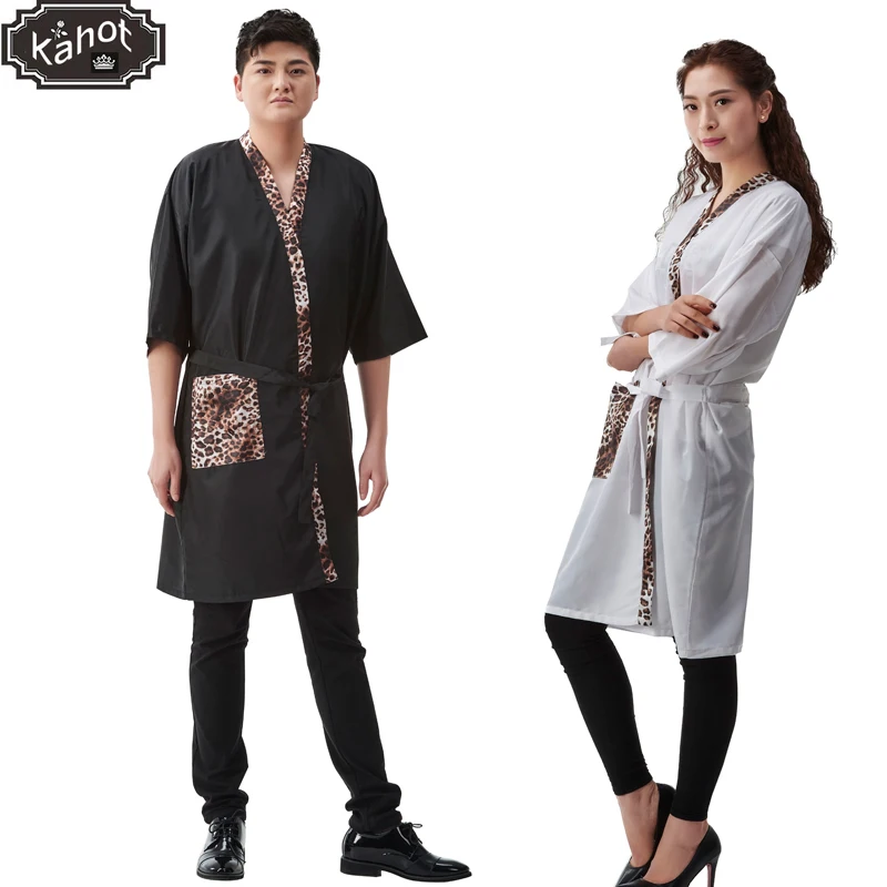 

1pcs Professional Hairdressing Kimono Beauty SPA Gown Robe Hair Capes Leopard Styling Barber Salon Hairdresser Wrap Cloth