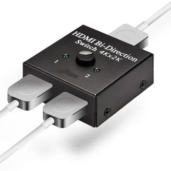 

PUZHIJIE mini hdmi Switch 2x1 or 1x2 HDMI Bi-Directional Switcher supports 4K2K 3D HDMI 2.0 switcher splitter