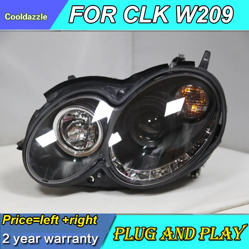 Для Mercedes Benz CLK W209 светодиодный головной светильник 2004 20052006 2007 2008 2009 год передние