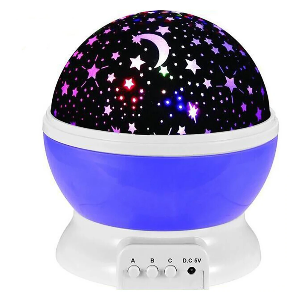 

New Stars Starry Sky Novelty LED Night Light Projector Moon Lamp Battery USB Kids Gifts Children Bedroom Lamp Projection Lamp