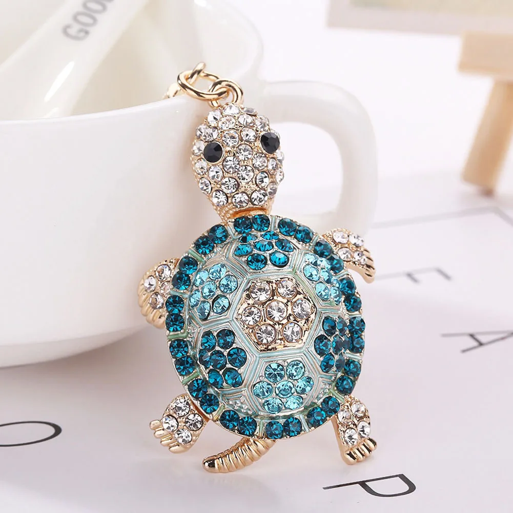 Lady Hot Crystal Turtle Tortoise Trinket Keychain keychains key ring