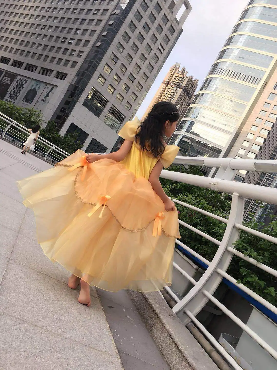 Красивое и чудовищное платье принцессы Белль для девочек, великолепное желтое платье для торжественных мероприятий, детские летние Вечерние наряды бальное платье