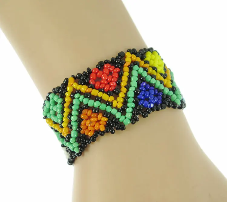 Nepal Handmade Bead Bracelet Hippy Friendship Popular Roll Crochet