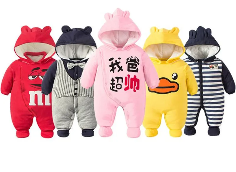 Winter New Cartoon Deer Animal Newborn Rompers Fashion Cotton Baby Boy Clothes Bebe Girl Cute Clothes Stripes, Camouflage Wear02