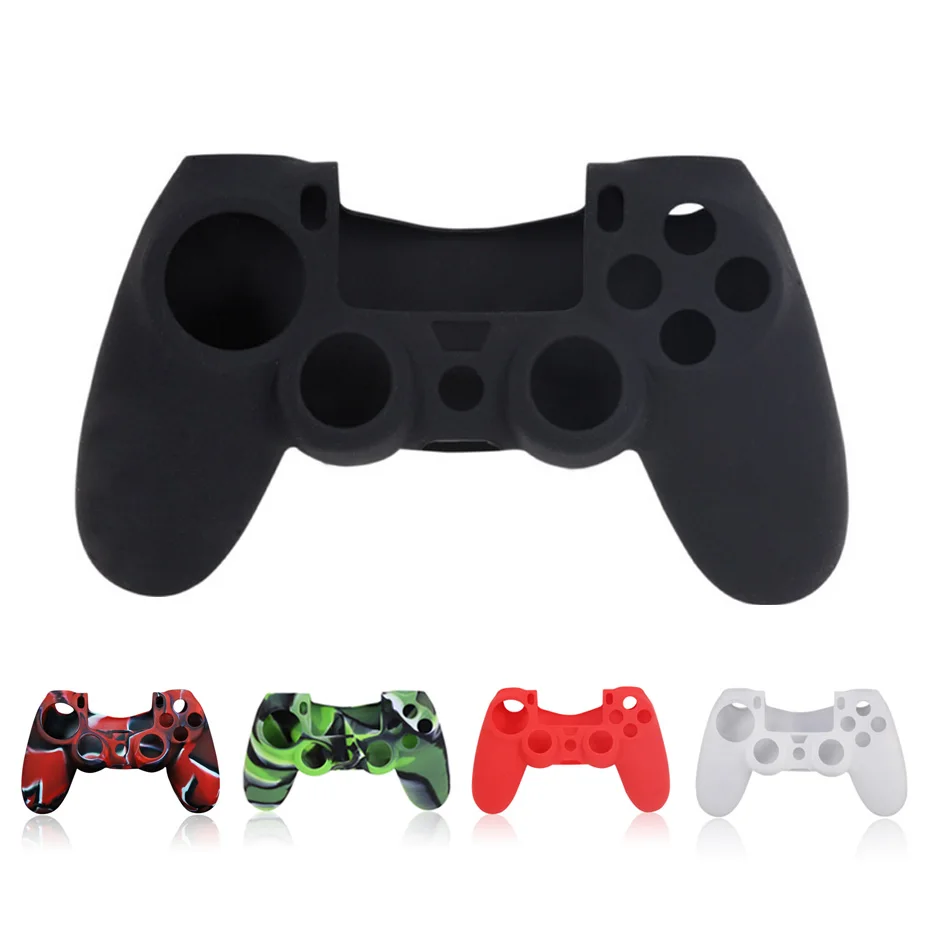 Silicone Gamepad Skin Cover 1 PCS Silicone Gel Rubber Case Skin Grip Cover For Playstation 4