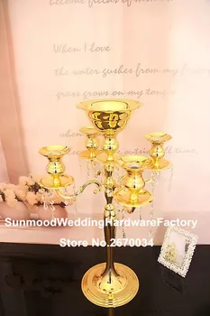 

hangging crystal pillar aisle road lead table centerpieces for home wedding party