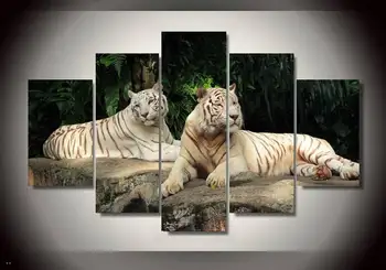 

Hd Printed White Tiger Landscape Group Painting Room Decor Print Poster Picture Canvas Free Shipping/90785