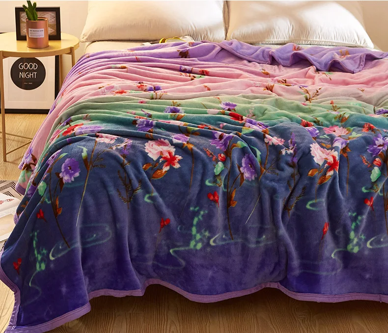 Утолщенное качественное плюшевое покрывало-одеяло 200x230 см, очень мягкое фланелевое одеяло высокой плотности для дивана/кровати/СА