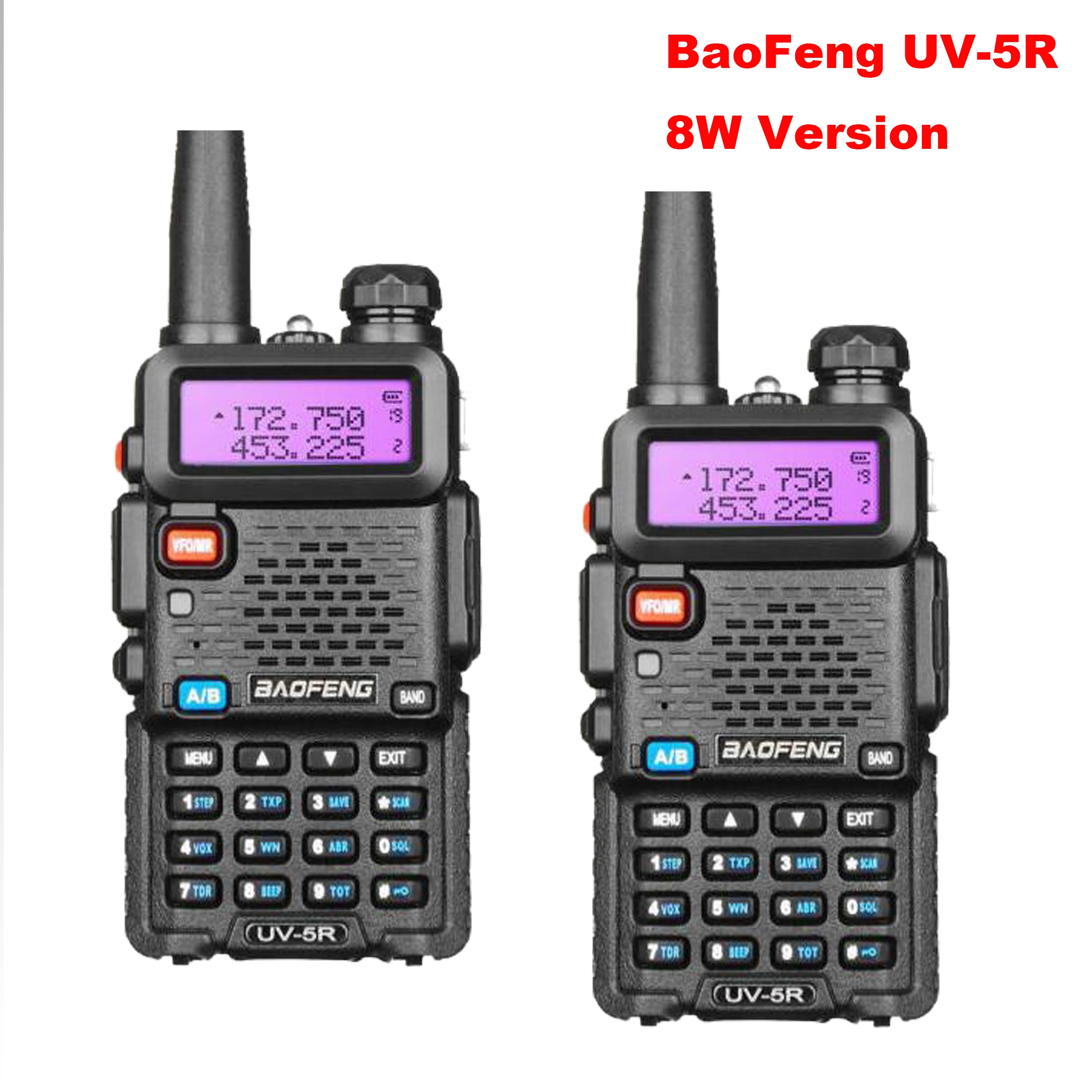Новый Baofeng UV 5R 8 Вт рация обновленная Высокая мощность Портативное двухстороннее