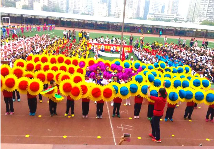 45CMSunflowerchildrendancepropsdanceactivitieshandspringGames