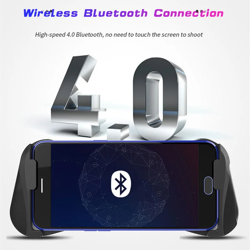 MOCUTE 057 Bluetooth Gamepad PUBG Controller Gaming Trigger for Mobile Gamepad Fire Button Aim Key Shooter for IPhone Samsung