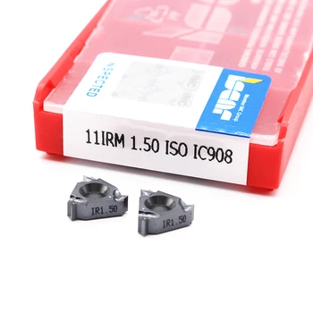 

11IR 16IR 1.0 ISO 1.25 1.5 1.75 2.0 2.5 3.0 IC908 Thread turning tools Tungsten Carbide Insert of cnc lathe cutter