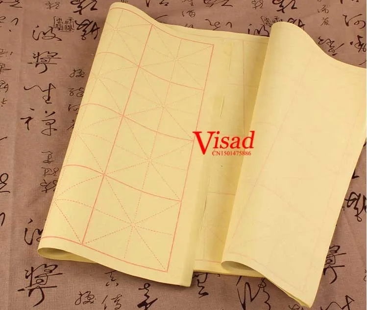Papel de Arroz para a Pintura Half-cozido Chinesa Caligrafia Pratique Papel 9*9 cm 2 Chinesa Caligrafia Pratique Papel 9*9 cm