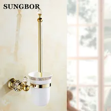 Luxury Golden European style Brass Crystal Toilet Brush Holder,Gold Plated Toilet brush Bathroom Products Bathroom Accessories цена Luxury Golden European style Brass Crystal Toilet Brush Holder,Gold Plated Toilet brush Bathroom Products Bathroom Accessories цены онлайн