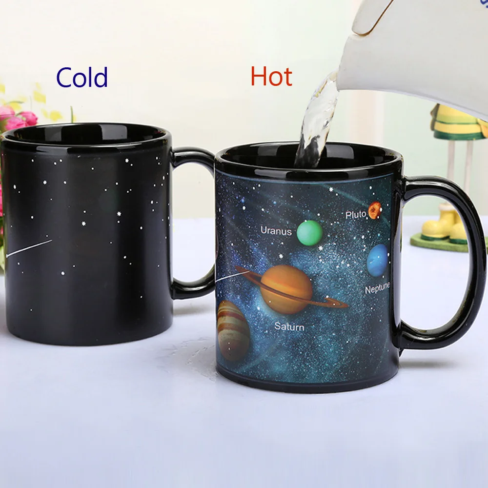Free shipping new arrival ceramic color changing coffee mug Heat