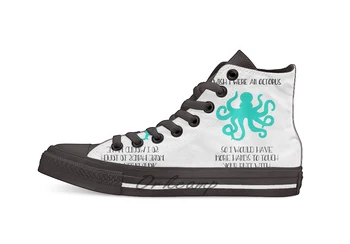 

I wish I were an octopus Novelty Design Casual Canvas Shoes Custom shoes Drop Shipping