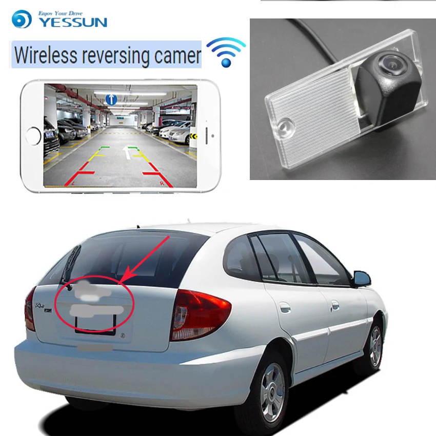 YESSUN New car wireless HD rear view camera for Kia Rio Cinco  RX-V  Stylus  SF 2000~2005 car WIFI Reverse Camer