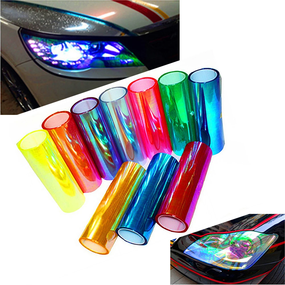 

New arrival 30*100cm Automobiles Car Light Headlight Taillight Tint Vinyl Film Sticker Sheet Fog Light Lamp Film car accessories