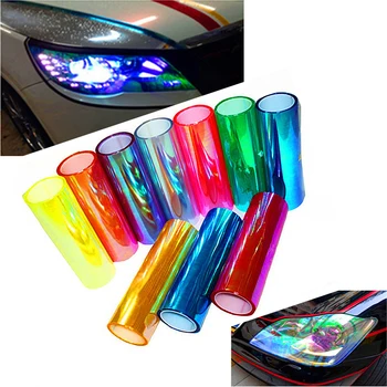 

New arrival 30*100cm Automobiles Car Light Headlight Taillight Tint Vinyl Film Sticker Sheet Fog Light Lamp Film car accessories