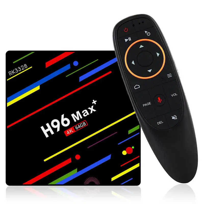 H96 Max Plus Android 8,1 Tv Box 4 Гб Ram set top box Rk3328 четырехъядерный 2,4G/5G Wifi 4K умный медиаплеер H96 Pro Max