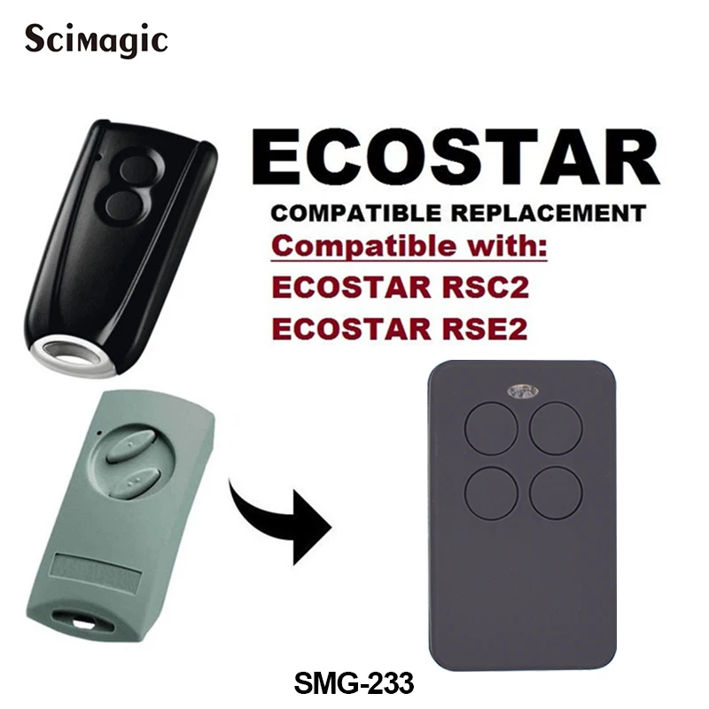 

Hormann Ecostar RSE2 RSC2 garage command 433Mhz rolling code remote ECOSTAR garage door remote control command opener