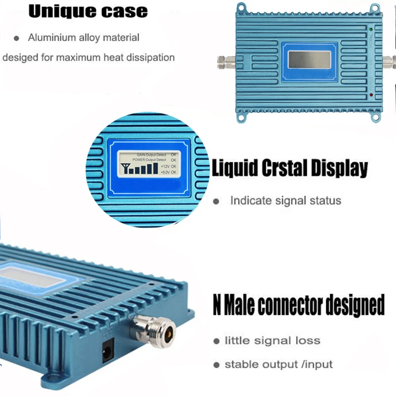 new Mobile 3G Signal Booster 3g Signal Repeater Amplifier,LCD Display Mini 70db 3G LTE WCDMA UMTS 2100Mhz 3G Repeater (5)